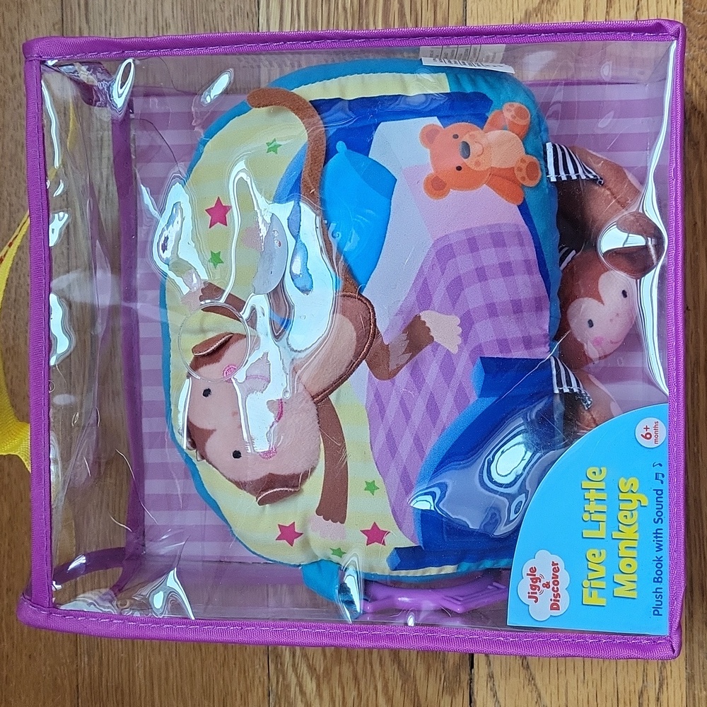 4/$20💜Jingle & Discover 5 Little Monkeys Book